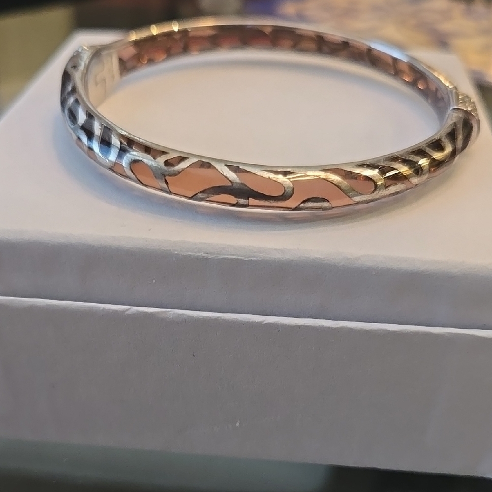 Vintage Angelique de Paris light Purple Bracelet in 925 Sterling Silver